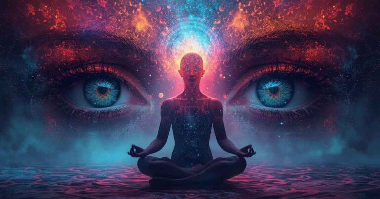 Seeing Two Eyes During Mediation