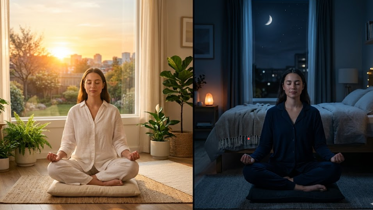 Morning Meditation vs Midnight Meditation: Which is Better for You? (Complete Guide 2026)